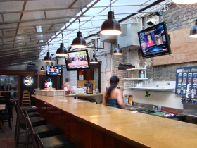 Indoor pation bar at O'Lydia's.
