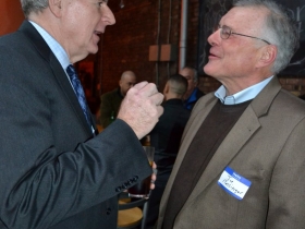 Mayor Tom Barrett at fundraiser for Edward Fallone