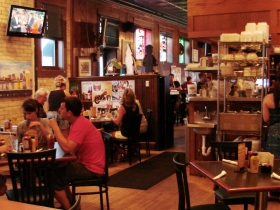 Restaurant seating.