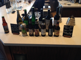 Drink options at Stone Creek Coffee