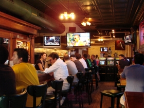 The front bar at O'Lydia's.