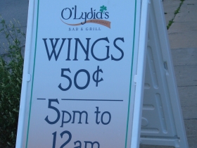 Wednesday night wings.