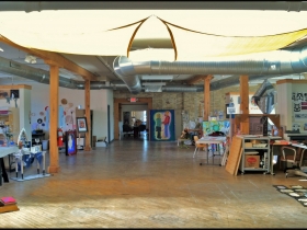 Artist Studio Spaces Fill the Gallery's Second Floor