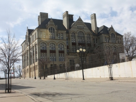 W. Court Street and the Golda Meir School