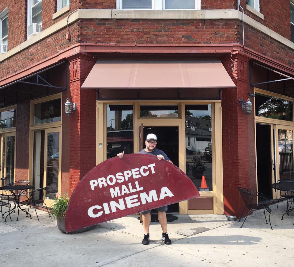 Levin with Prospect Mall Sign
