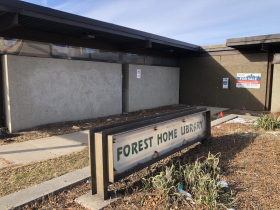 Forest Home Library Before Demolition