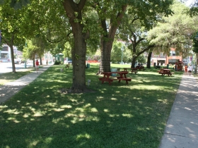 Northeast corner of Catalano Square