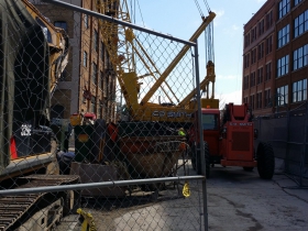 Construction of the Third Ward Kimpton Hotel.