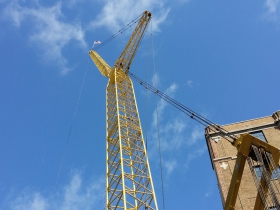 Construction of the Third Ward Kimpton Hotel.