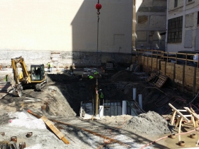 Construction of the Third Ward Kimpton Hotel.