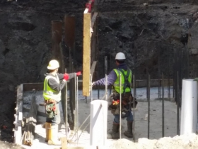 Construction of the Third Ward Kimpton Hotel.