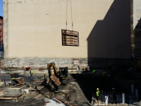 Construction of the Third Ward Kimpton Hotel.