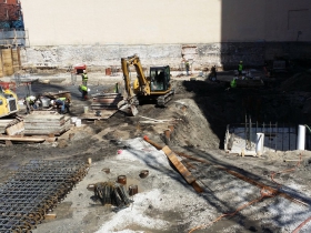 Construction of the Third Ward Kimpton Hotel.