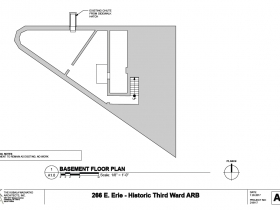 266 E. Erie St. basement floor plan
