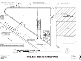 266 E. Erie St. ground level floor plan