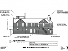 266 E. Erie St. north elevation