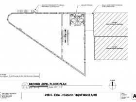 266 E. Erie St. second level floor plan