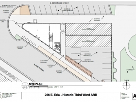 266 E. Erie St. site plan