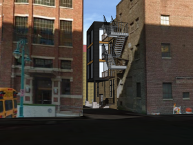 211 N. Broadway Alley Rendering.