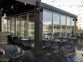 Roof top of Cafe Benelux.