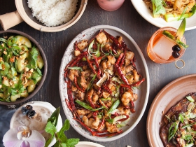 A table at DanDan in Milwaukee, Wisconsin.