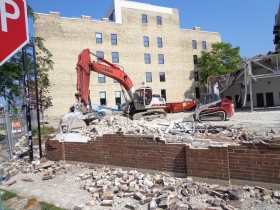 Demolition of 252 E. Menomonee St.