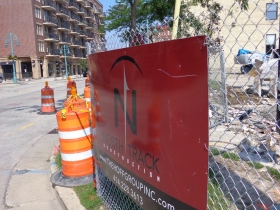 Demolition of 252 E. Menomonee St. to make way for MIAD's new residence hall.