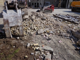 Demolition of 252 E. Menomonee St. to make way for MIAD's new residence hall.
