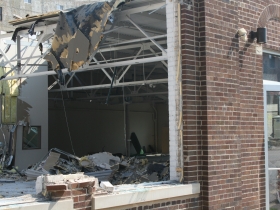 Demolition of 252 E. Menomonee St. to make way for MIAD's new residence hall.