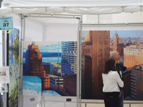 Painter Hal Koenig shows his work