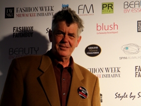 Michael Horne dressed the part for Fashion Week.