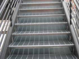 The staircase is not translucent.