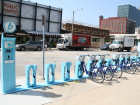 Bublr Bikes at the Milwaukee Public Market