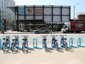 Bublr Bikes at the Milwaukee Public Market