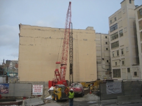 The Kimpton Hotel is under construction in the Third Ward.
