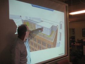 Rendering of 333 E. Chicago St. addition.