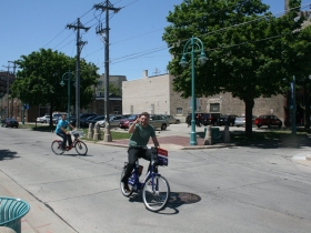 Ian Abston and Jeremy Fojut take B-Cycle for a Spin