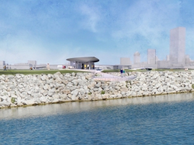 Lakeshore State Park Viewing Platform.