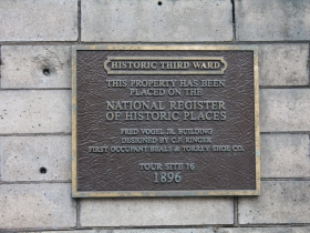 Marker at 231 E. Buffalo St.