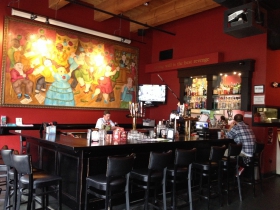 The bar at Club Charles