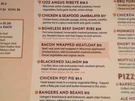 Milwaukee Ale House Menu
