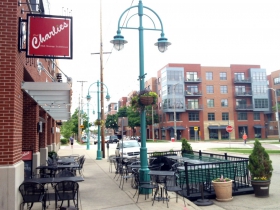 The patio at Club Charles