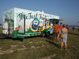 The Fast Foodie at the Urban Island Beach Party.