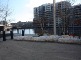 Site of the Dousman Dock where Lady Elgin passengers waited