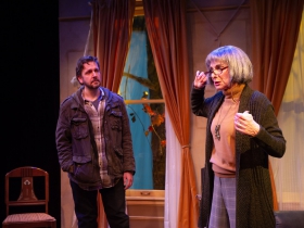 Steven Marzolf (Chris) and Angela Iannone (Alexandria)