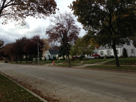 Looking west on W. Cleveland Ave.