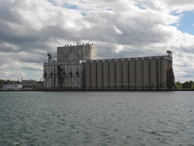 Grain elevator at the inner harbor