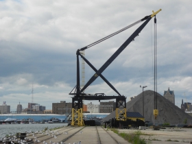 Crane for mining shovel equipment