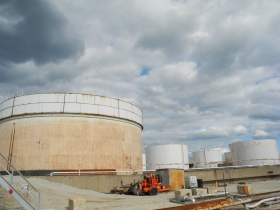 U.S. Oil storage tanks