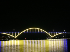 Milwaukee Brewers Light Scheme - Hoan Bridge